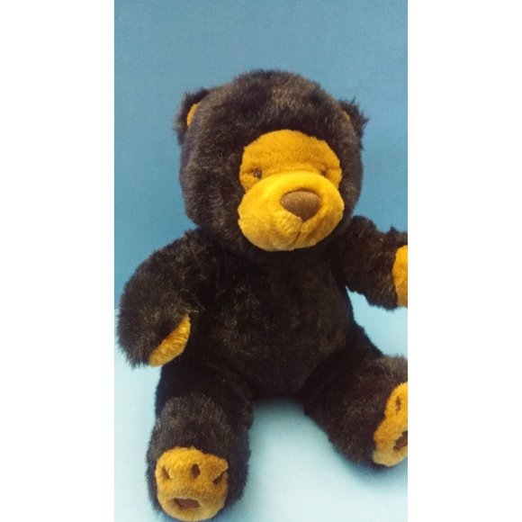 Sitting Black Teddy Bear  Stuff Animal 14'' Plush - Picture 7 of 9
